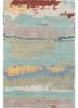 blue blue wool and viscose hand tufted Rug